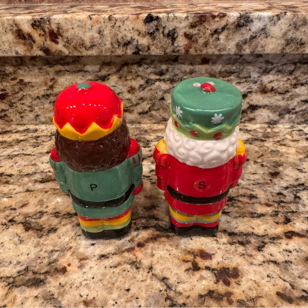 Pier 1 Christmas Holiday Nutcracker Salt & Pepper Shaker 3.5” Discontinued‎